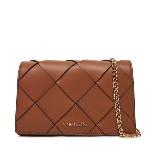 Torebka MICHAEL Michael Kors. Brązowe torebki wieczorowe MICHAEL Michael Kors, bez wzorów, bez dodatków. Za 599,99 zł.