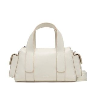 Torebka Calvin Klein. Białe torebki klasyczne Calvin Klein, bez wzorów, bez dodatków. Za 489,99 zł.