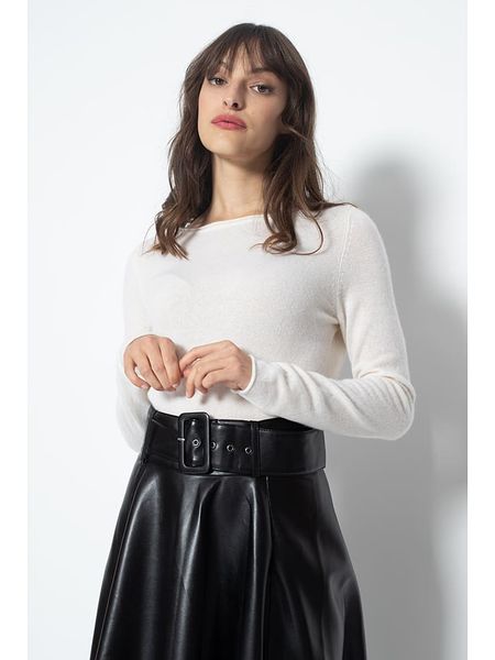 AUTHENTIC CASHMERE Kaszmirowy sweter "Criou" w kolorze białym rozmiar: S. Białe swetry oversize AUTHENTIC CASHMERE, s, bez wzorów, z kaszmiru, bez ramiączek. Za 287,84 zł.