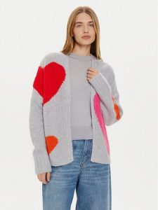 Frieda & Freddies Kardigan 3329 Szary Relaxed Fit. Szare kardigany Frieda & Freddies, z wełny. Za 589,99 zł.