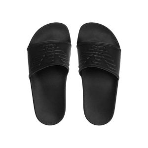 Klapki basenowe dla dorosłych Emporio Armani Beachwear. Białe klapki EMPORIO ARMANI CONNECTED, bez wzorów, bez obcasa. Za 109,00 zł.