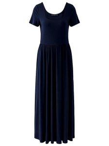 Oui Sukienka w kolorze granatowym rozmiar: 40. Niebieskie sukienki Oui, bez wzorów, bez kołnierzyka, bez ramiączek, maxi. Za 304,99 zł.