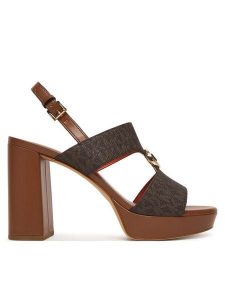 MICHAEL Michael Kors Sandały Erin Platform 40S6ERHS1B Brązowy. Brązowe buty zimowe MICHAEL Michael Kors, ze skóry, bez obcasa, na słupku, bez zapięcia. Za 739,99 zł.