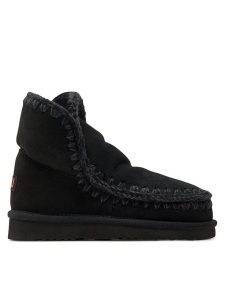 Mou Śniegowce Eskimo18 Czarny. Czarne buty zimowe Mou, ze skóry, bez obcasa, bez zapięcia. Za 639,99 zł.