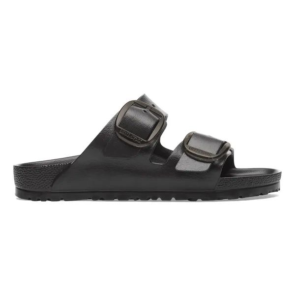 BIRKENSTOCK Arizona Big Buckle EVA Black Klapki damskie. Czarne klapki Birkenstock, bez wzorów, z tworzywa sztucznego, bez obcasa. Za 269,99 zł.