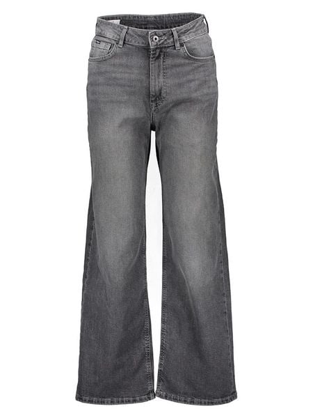 Pepe Jeans Dżinsy "Lexa" - Straight fit - w kolorze szarym rozmiar: W30/L32. Szare jeansy Pepe Jeans, z aplikacjami, z jeansu, z podwyższonym stanem. Za 170,87 zł.
