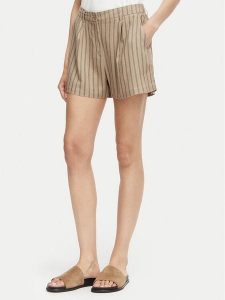 Vero Moda Szorty materiałowe Rosie 10346913 Brązowy jasny Loose Fit. Brązowe szorty Vero Moda, bez wzorów, z materiału. Za 95,99 zł.