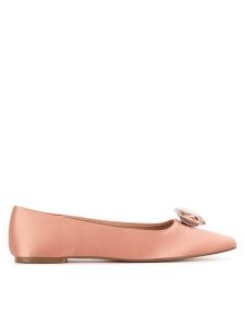 DeeZee Baleriny R24SS04000 Beżowy. Brązowe balerinki DeeZee, bez wzorów, z materiału, bez obcasa, bez zapięcia. Za 79,99 zł.