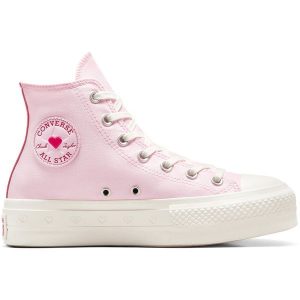 Buty sportowe Converse Chuck Taylor As Lift. Czerwone trampki Converse, bez wzorów, bez zapięcia. Za 400,50 zł.