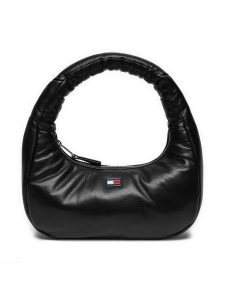 Tommy Jeans Torebka Tjw Pillow Shoulder Bag AW0AW16977 Czarny. Czarne torebki klasyczne Tommy Jeans, bez wzorów, z jeansu, bez dodatków. Za 219,99 zł.