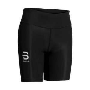 Damskie legginsy Daehlie Sportswear Achieve 7,5 Inch. Czarne legginsy DAEHLIE, bez wzorów, z elastanu, z podwyższonym stanem. Za 362,50 zł.