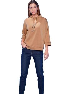 Heine Bluza w kolorze beżowym rozmiar: 44. Brązowe bluzy Heine, bez wzorów, bez kaptura. Za 68,95 zł.