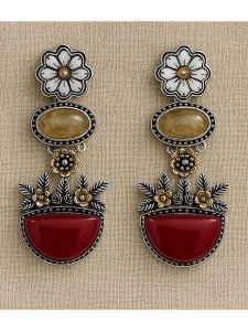 Luseera Kolczyki-wkrętki rozmiar: onesize. Żółte kolczyki Luseera, metalowe. Za 65,99 zł.