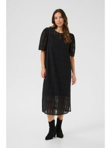 Kaffe Sukienka w kolorze czarnym rozmiar: 38. Czarne sukienki Kaffe, na co dzień, bez wzorów, z koronki, bez kołnierzyka, bez ramiączek, midi, proste. Za 152,99 zł.