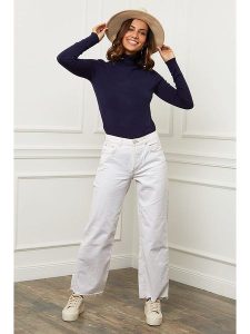 Soft Cashmere Golf w kolorze granatowym rozmiar: 34/36. Niebieskie golfy Soft Cashmere, bez wzorów, z kaszmiru. Za 114,45 zł.