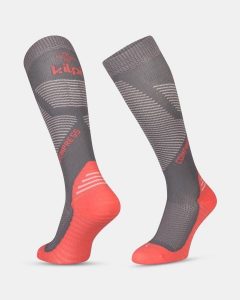 Unisex podkolanówki do biegania Kilpi COMPRESS-U. Czerwone skarpetki Kilpi, bez wzorów. Za 127,71 zł.