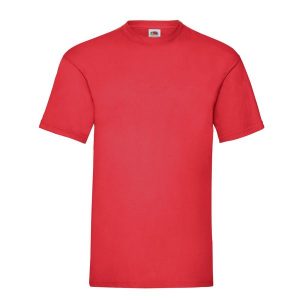 Koszulka Unisex Dla Dorosłych Valueweight. Czerwone bluzki FRUIT OF THE LOOM, l, bez wzorów, sportowe, bez kołnierzyka, bez ramiączek. Za 35,99 zł.