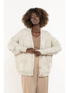Awama Kardigan w kolorze beżowym rozmiar: L/XL. Brązowe kardigany Awama. Za 269,99 zł.