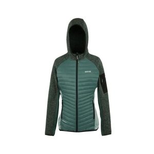 Damska bluza z kapturem na zamek błyskawiczny Regatta Newhill. Zielone bluzy Regatta, bez wzorów, z kapturem. Za 129,99 zł.