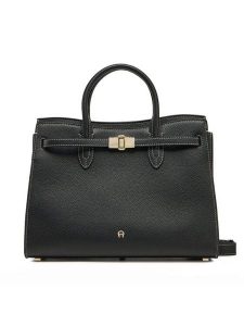 Aigner Torebka 133007 Czarny. Czarne kuferki Aigner, bez wzorów, ze skóry, bez dodatków. Za 3 079,00 zł.