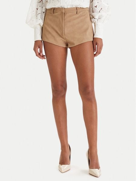 Bardot Szorty z imitacji skóry Jayla 60059PB2 Brązowy Slim Fit. Brązowe szorty Bardot, bez wzorów, ze skóry. Za 409,99 zł.