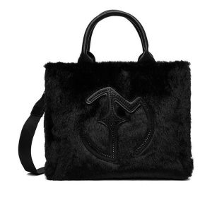 Torebka Eva Minge. Czarne torebki klasyczne Eva Minge, bez wzorów, bez dodatków. Za 199,99 zł.