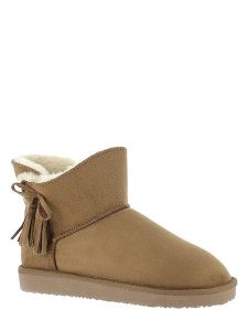 ISLAND BOOT Botki zimowe "Cullen" w kolorze jasnobrązowym rozmiar: 41. Brązowe botki Island Boot, na zimę, bez wzorów, z materiału, bez obcasa, bez zapięcia. Za 188,85 zł.
