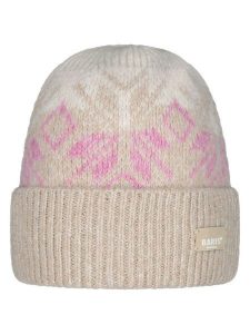 Barts Czapka "Fairywren" w kolorze beżowym rozmiar: onesize. Brązowe czapki Barts, z aplikacjami, ze splotem. Za 74,11 zł.