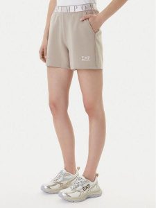 EA7 Emporio Armani Szorty sportowe 7W001153 AF12501 U6225 Beżowy Regular Fit. Brązowe spodenki sportowe EA7 Emporio Armani, xl, bez wzorów, z syntetyku. Za 290,99 zł.