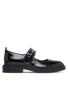 Clarks Półbuty Previa Bar 26329411 Czarny. Czarne półbuty Clarks, bez wzorów, ze skóry, bez obcasa, na płaskiej podeszwie, bez zapięcia. Za 389,99 zł.