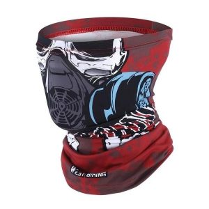 Letnia Magiczna Chusta Przeciw UV Szalik Jedwabny Czerwony Demon. Czerwone apaszki i chusty WEST BIKING, bez wzorów, z elastanu, wakacyjne. Za 64,24 zł.