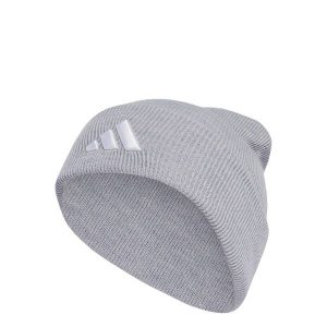 Czapka New Logo Beanie Cuff. Białe czapki ADIDAS, bez wzorów, sportowe. W wyprzedaży za 70,85 zł.
