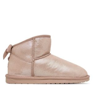 Śniegowce EMU Australia. Czerwone buty zimowe EMU Australia, bez obcasa, bez zapięcia. Za 699,99 zł.