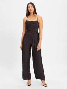 Luxuar Fashion Kombinezon Kobiety czarny, 32. Czarne kombinezony Luxuar Fashion, bez wzorów, eleganckie, bez kołnierzyka, bez ramiączek. Za 429,95 zł.