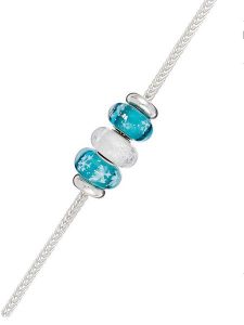 CHARM'S Srebrna bransoletka z charmsami rozmiar: onesize. Szare bransoletki CHARM'S, srebrne. Za 267,92 zł.