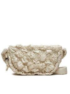 Desigual Torebka Flossy 24WAXA17 Écru. Torebki klasyczne Desigual, bez wzorów, z materiału, bez dodatków. Za 229,99 zł.