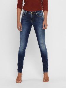ONLY Jeansy Shape 15159137 Granatowy Skinny Fit. Niebieskie jeansy ONLY, bez wzorów, z jeansu. Za 249,99 zł.