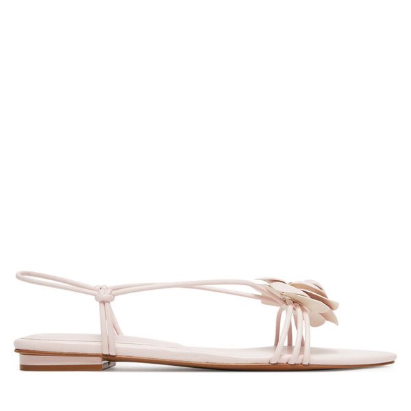 Sandały Aldo. Czerwone sandały ALDO, bez wzorów, bez obcasa, na płaskiej podeszwie, bez zapięcia. Za 279,99 zł.