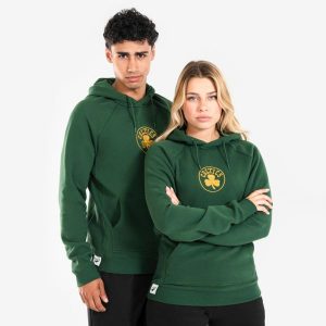 Bluza z kapturem do koszykówki unisex Tarmak NBA 900 Boston Celtics. Białe bluzy TARMAK, xs, bez wzorów, z materiału, z kapturem. W wyprzedaży za 119,99 zł.