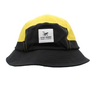 Kapelusz - Wodoodporny / Jeden rozmiar (Czarny/Żółty). Żółte kapelusze SURF MONKEY, bez wzorów, z materiału. Za 179,95 zł.