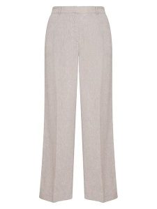 MOSS COPENHAGEN Spodnie "Pennie" w kolorze beżowym rozmiar: XS. Brązowe spodnie z wysokim stanem Moss Copenhagen, bez wzorów, z materiału, z podwyższonym stanem. Za 148,96 zł.