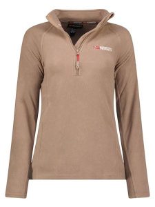 Geographical Norway Bluza polarowa w kolorze beżowym rozmiar: XL. Brązowe bluzy Geographical Norway, xl, bez wzorów, z polaru, bez kaptura. Za 65,85 zł.