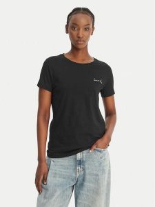 BOSS T-Shirt C_Elove_4 50559077 Czarny Slim Fit. Czarne t-shirty Boss, m, bez wzorów, z bawełny, bez kołnierzyka, bez ramiączek. Za 229,99 zł.