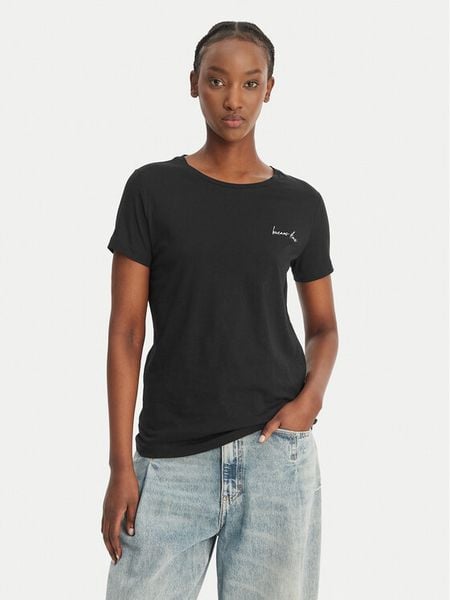 BOSS T-Shirt C_Elove_4 50559077 Czarny Slim Fit. Czarne t-shirty Boss, m, bez wzorów, z bawełny, bez kołnierzyka, bez ramiączek. Za 141,99 zł.