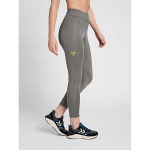 Damskie legginsy 3/4 top Hummel GG-12. Szare legginsy Hummel, bez wzorów, z dżerseju. W wyprzedaży za 152,50 zł.
