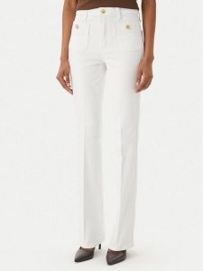 Tommy Hilfiger Jeansy WW0WW48580 Biały Bootcut Fit. Białe jeansy TOMMY HILFIGER, bez wzorów, z bawełny. Za 529,99 zł.