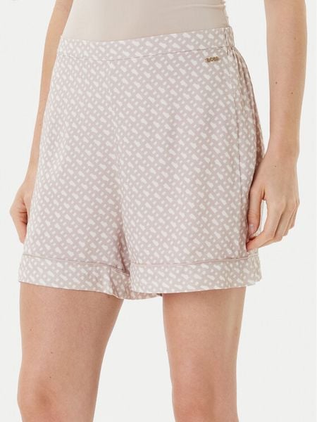BOSS Szorty piżamowe Sateen 50545612 Beżowy Regular Fit. Brązowe piżamy Boss, bez wzorów, z wiskozy. Za 239,99 zł.