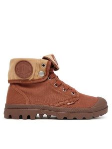 Palladium Trampki Baggy 92353-212-M Brązowy. Brązowe trampki Palladium, bez wzorów, z materiału, bez zapięcia. Za 399,99 zł.