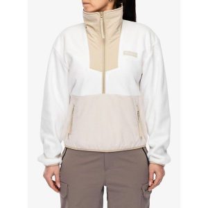 Bluza polarowa damska Columbia Sequoia Grove Half Zip Fleece. Brązowe bluzy Columbia, bez wzorów, z polaru, bez kaptura. Za 263,99 zł.