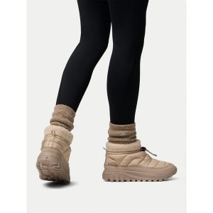 Śniegowce Columbia. Brązowe buty zimowe Columbia, bez obcasa, bez zapięcia. Za 399,99 zł.